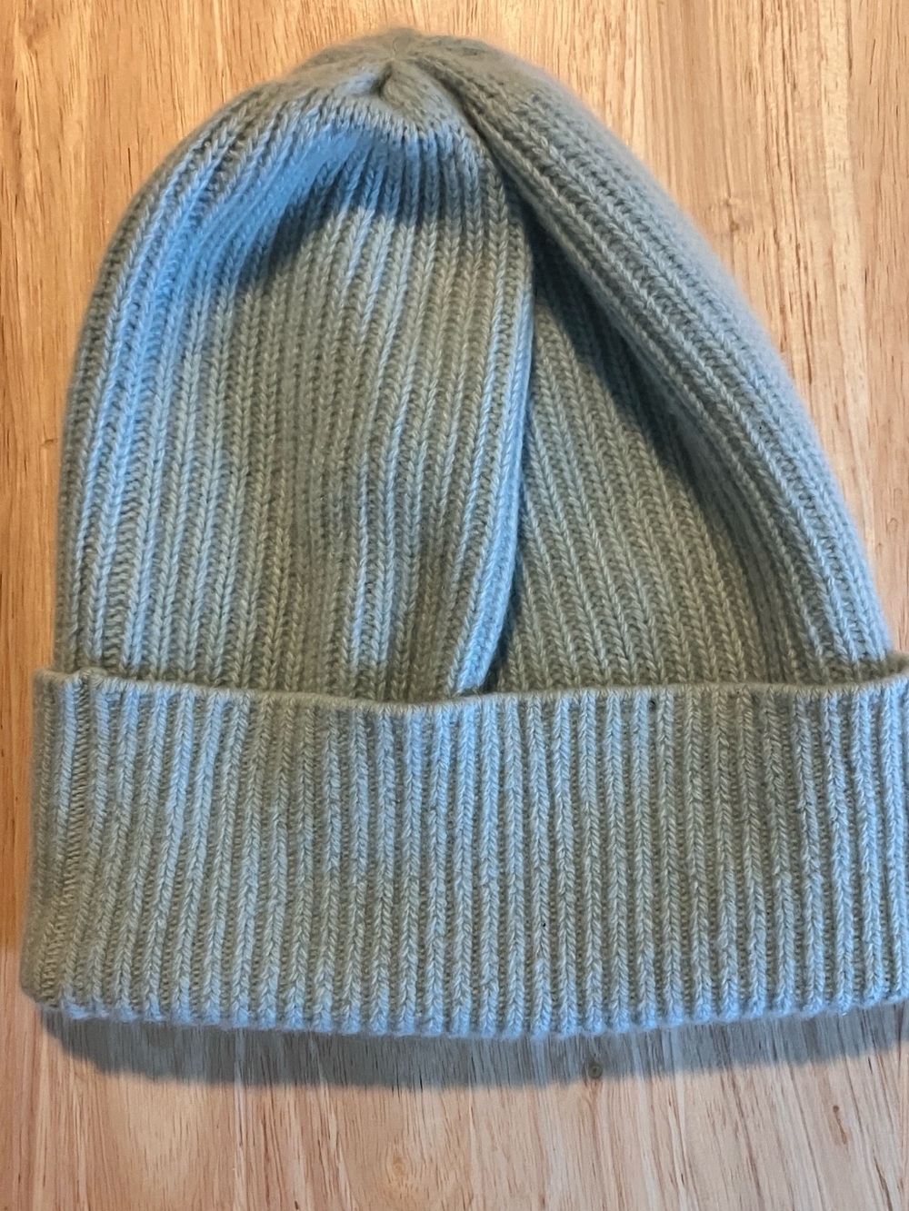 Portolano ice blue cashmere beanie